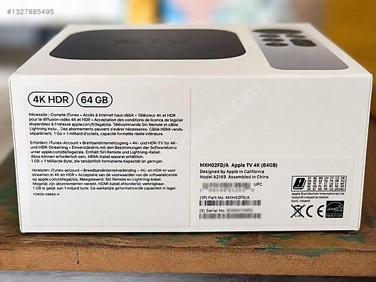 Apple TV / Apple TV 4K 64 GB (A2169) Kutulu | Sorunsuz | Temiz