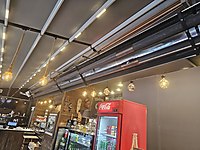 cafe radyant ısıtıcı