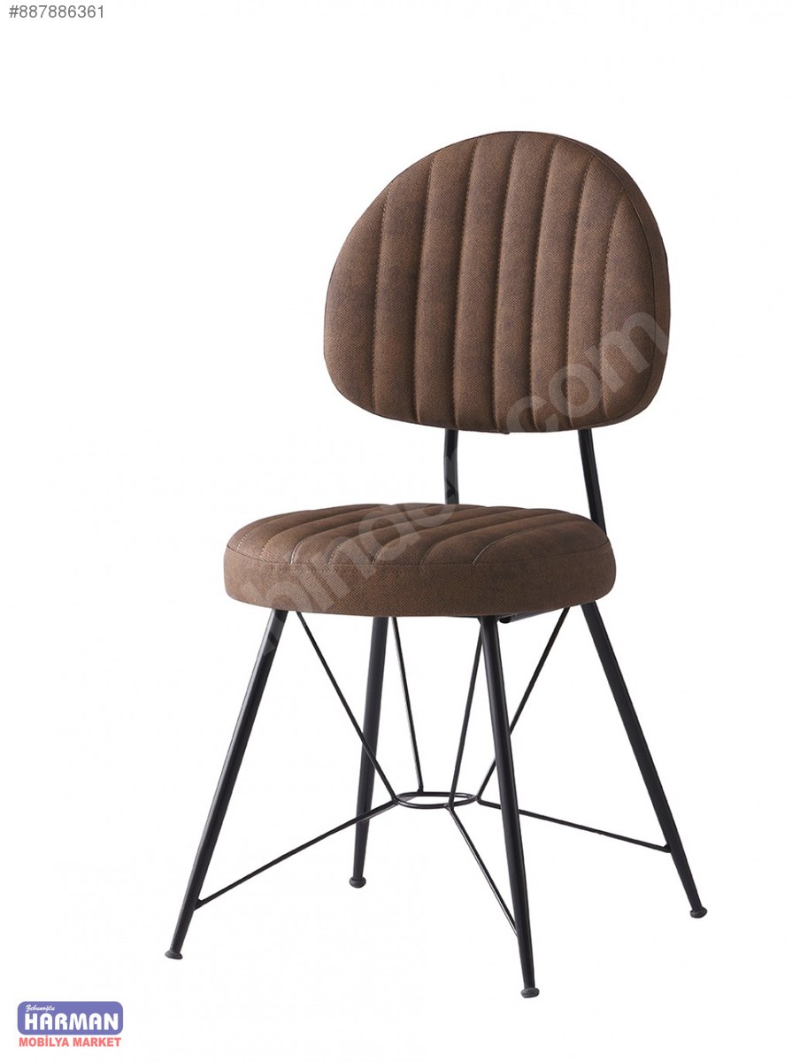 Harman Dora Sandalye Profil İskelet Deri Minder Sandalye