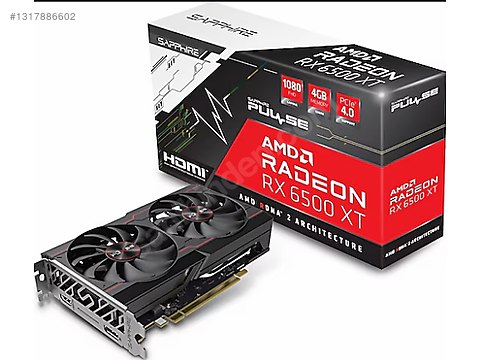 Radeon RX6500XT SAPPHIRE （中古美品） sapphire rx 6500 xt 4gb sahibinden.comda - 1317886602