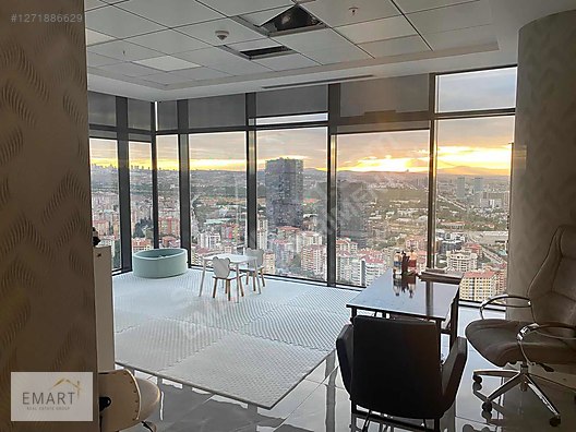 Çukurambar 1071 Ankara'da Köşe Manzaralı 130 Kiralık Yapılı Ofis #1271886629