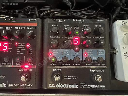 Tc Electronic Nova NM-1 Modulator (orijinal adaptörü, kutusuyla
