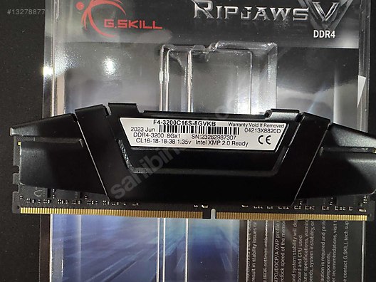 DDR4 8x2 16GB 3200MHz G.Skill sahibinden.comda - 1327887715