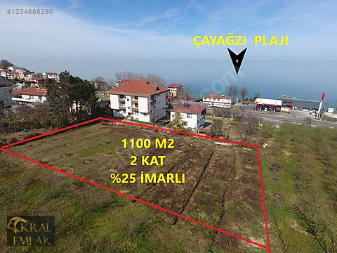 ÇAYAĞZI MEVKİSİNDE DENİZ MANZARALI 1100 M2 İMARLI...