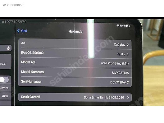 İPad Pro M4+ Klavye - Apple iPad Pro 7 sahibinden.com'da