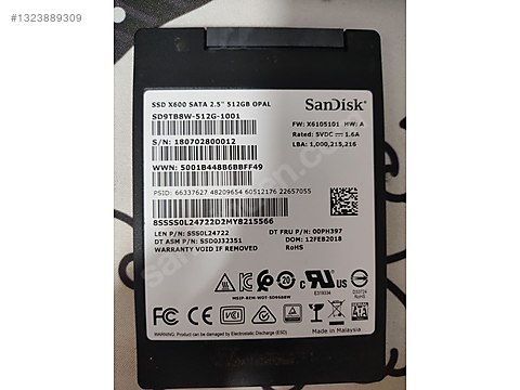 99 SanDisk X600 512GB SATA 3.0 2.5
