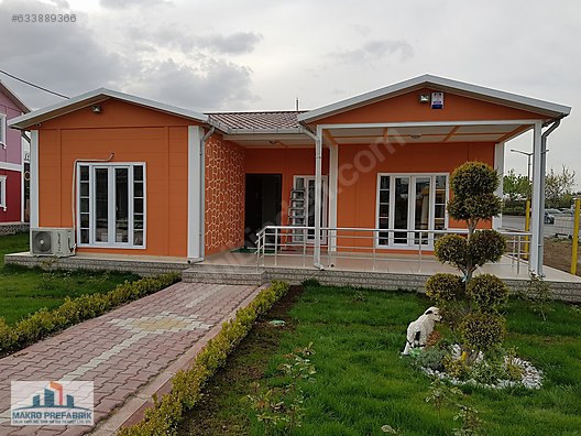 96 m² PREFABRİK EV 100 ÜRETİCİ FİRMA MAKRO PREFABRİK Satılık