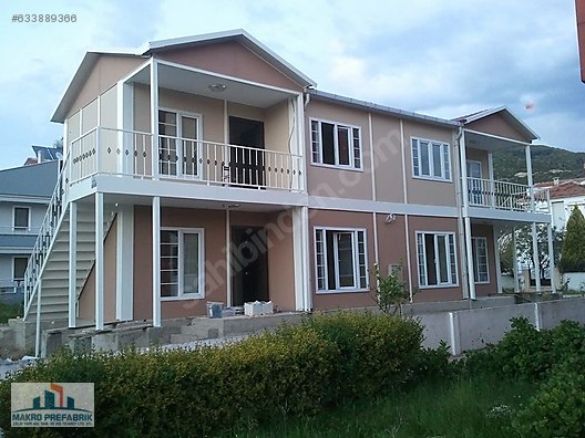 96 m² PREFABRİK EV 100 ÜRETİCİ FİRMA MAKRO PREFABRİK Satılık