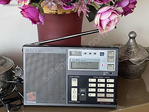 Sony Dijital Portatif Radyo - SONY ICF-7600D 1983MÖDL JAPAN
