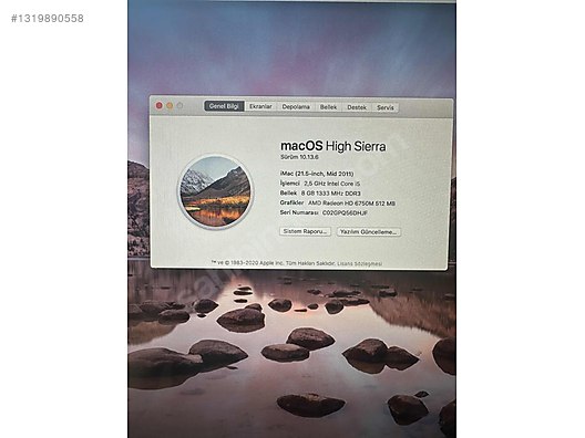 Apple / Apple iMac 21.5 Mid 2011 on sahibinden.com - 1319890558