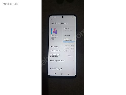 İkinci El ve Sıfır Alışveriş / Cep Telefonu & Aksesuar / Cep Telefonu / Xiaomi / Redmi Note 9 Pro