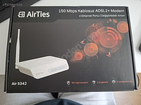 Airplexus Modem Airties Air 5342 150 Mbps ADSL2+ Modem sahibinden.comda - 1309891648