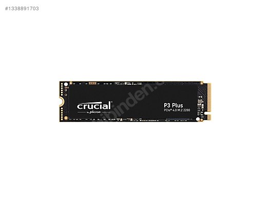 Crucial P3 Plus 2TB NVMe PCIe M.2 SSD 5000-4200 MB/s Okuma Hızı