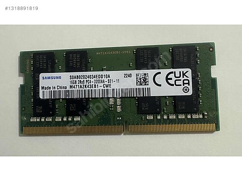 Samsung DDR4 16Gb 3200 MHZ Notebook RAM on sahibinden.com - 1318891819