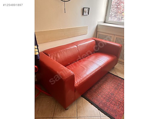 Sofa Beds, Couches IKEA KLIPPAN kanepe, bomstad Kırmızı at
