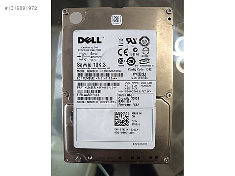 SSDD ③ DELL Savvio 10K.3 ST9300603SS 300GB SAS sahibinden.comda - 1319891972