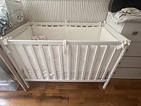 Ikea bebek karyola 60*120 Yataş iç yatak dahil