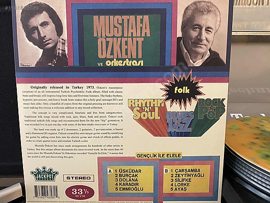 Pop / NADİR PLAKÇI Mustafa Özkent Gençlik ile Elele LP at