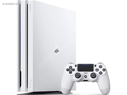 PLAYSTATION 4 pro white 1 TB コントローラー2台付き SON FİYAT PS4 Pro 1TB-Beyaz+2DualShock Kol+SparkFox Charge Dock on