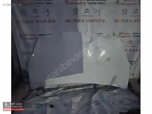 BERLİNGO PARTNER ÖN KAPUT ORJİNAL ÇIKMA YEDEK PARÇA #1286892196