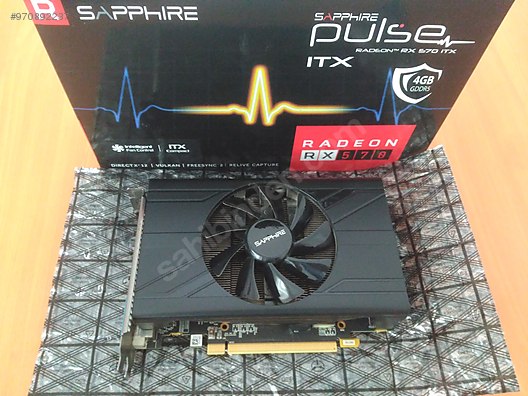 rx 570 sapphire pulse itx 4g at sahibinden com 970892237