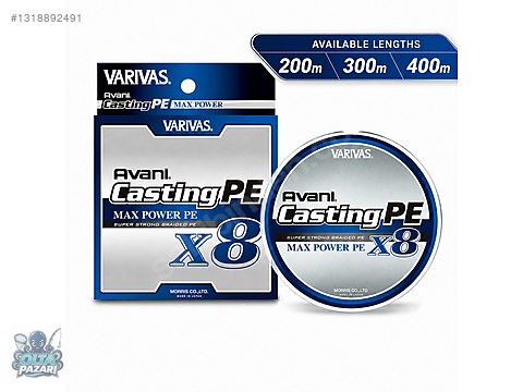 VARIVAS Avani Casting PE X8 6号 300m 2セット Fishing Line / Olta Pazarı - Varivas Avani Casting PE Max Power X8