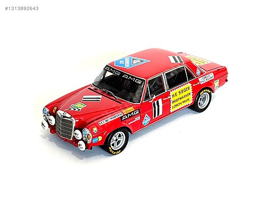 MINICHAMPS  7-Series 1986 レッドメタリック Minichamps Diecast Model 1:18 Mercedes Benz Araba - 1313892643
