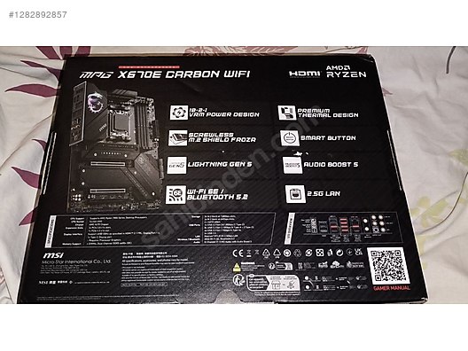Msi mpg x670e carbon wifi anakart - Anakart ve Tüm Masaüstü Bilgisayar Parçaları sahibinden.com'da