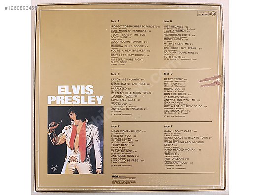 Elvis Presley - Elvis Presley - 3xLP (1970) (Fransa-Dönem Baskı