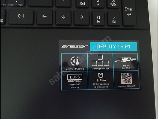 Intel Core Ultra 5 Erazer Oyuncu Laptop - 1299893798