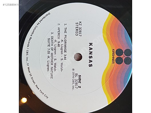 Kansas - Kansas - plak (1974 Amerika) - Müzik Plakları Alışverişte