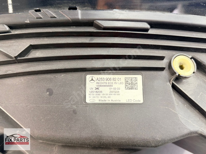 A2539068201 – MERCEDES GLC SERİSİ W253 SAG FAR 2019 2022