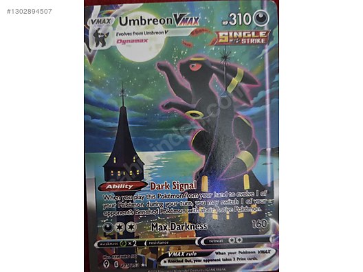 Game Cards / Moonbreon Umbreon VMAX Evolving skies pokemon kart on  sahibinden.com - 1302894507
