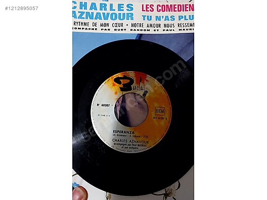Charles Aznavour&Esperanza/Au Rytme De Mon Coeur 45lik Plak,Döne - Müzik Plakları Alışverişte İlk Adres sahibinden.com'da