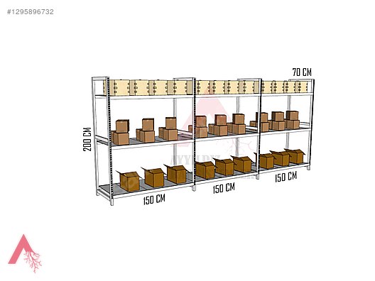 AĞIR YÜK RAFLARI & PROFİL RAF SİSTEMİ & 70x200x150 DEPO RAFI on ...