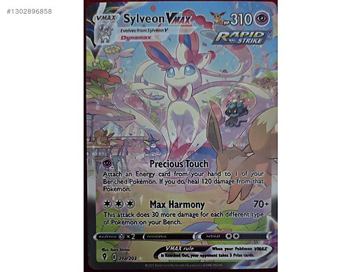 Game Cards / sylveon VMAX rainbow evolving skies pokemon kart on  sahibinden.com - 1302896858