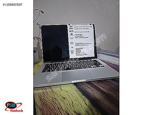 Apple Macbook / MacBook Pro 13'' A1502 İ5 Çift Çekirdekli 8 GB RAM