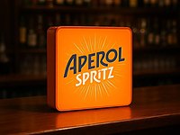 aperol led ışıklı tabela