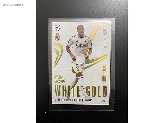 Sport Cards / Futbolcu Kart - Kylian Mbappe - White Gold Limited Edition  on sahibinden.com - 1299898814