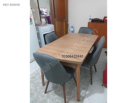 4 Kisilik Yemek Masasi Takimi Agac Ayakli Ozel Yapim Masa Fiyatlari Ve Yemek Odasi Mobilyalari Sahibinden Com Da 801898956