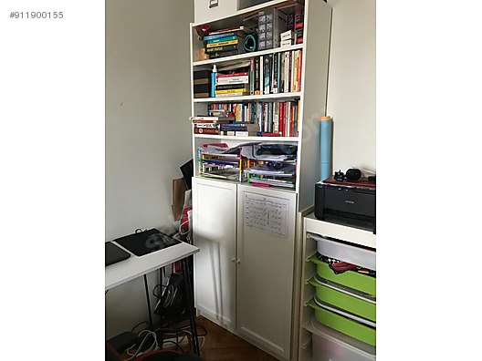 bookshelf billy oxberg kapakli kitaplik at sahibinden com 911900155