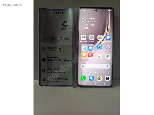 İkinci El ve Sıfır Alışveriş / Cep Telefonu & Aksesuar / Cep Telefonu / Tecno / Camon 40 Pro
