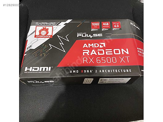 Sapphire 6500 XT 4GB Temiz kullanılmış - Sapphire Ekran Kartı İlanları sahibinden.com'da