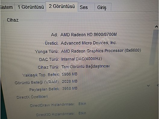 İkinci El ve Sıfır Alışveriş / Bilgisayar / Dizüstü (Notebook) / Laptop / Packard Bell