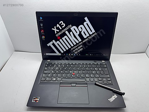 Lenovo / THİNKPAD X13 RYZEN 5 PRO 16 GB RAM 256 NVME DOKUNMATİK