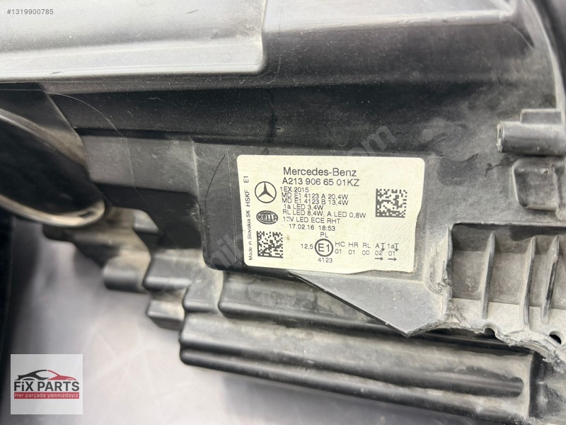 A2139066501 – MERCEDES E SERİSİ W213 SOL LED FAR 2016 2020