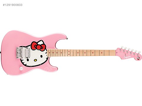 Sıfır Fender Squier Strataocaster Hello Kitty Pink Elektro Gitar