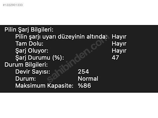 Macbook Air M1 512GB Sorunsuz Temiz - İlan ve alışverişte ilk adres sahibinden.com'da