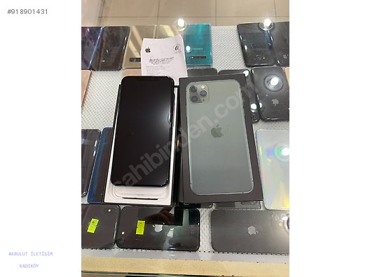 Apple Iphone 11 Pro Max Iphone 11 Pro Max 256gb Midnight Green 12 Ay Apple Tr Garantili At Sahibinden Com