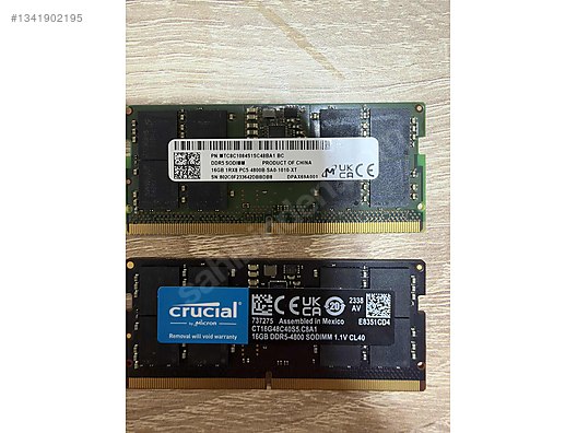 SORUNSUZ 16x2= 32GB DDR5 SODIMM LAPTOP RAM sahibinden.comda